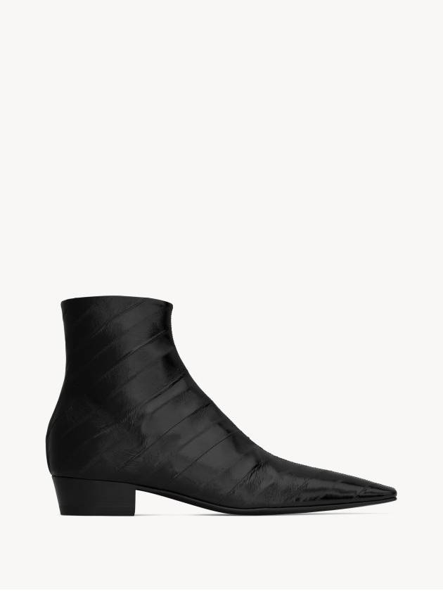 Sun leather paolo boots black 799794 0WX00 1000 - SAINT LAURENT - BALAAN 4