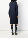 Classic Loopback 4-Bar Sweater Midi Dress Light Navy - THOM BROWNE - BALAAN 5