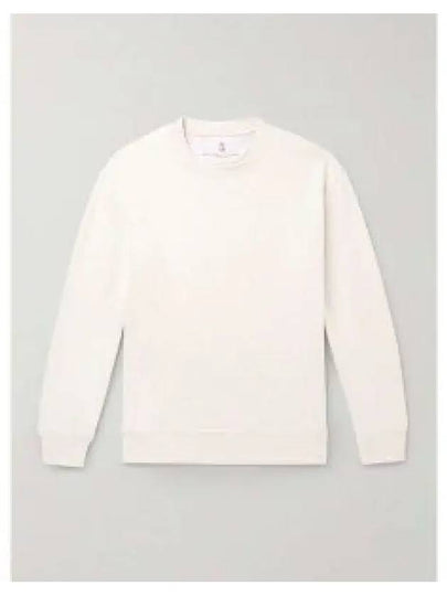 Cotton Jersey Sweatshirt White - BRUNELLO CUCINELLI - BALAAN 2