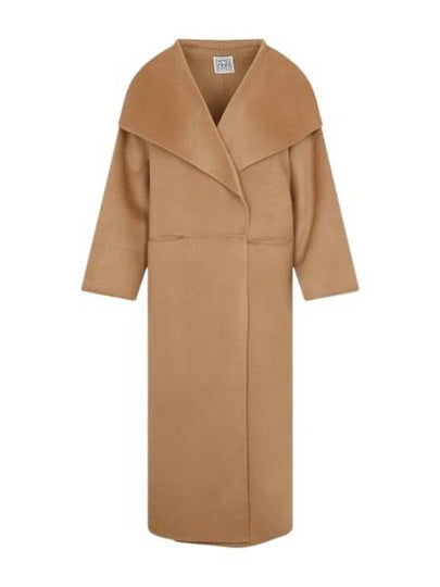 Signature Wool Cashmere Single Coat Camel - TOTEME - BALAAN 2