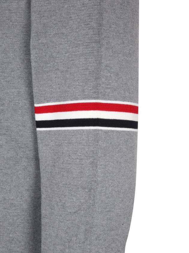 Men's Milan Stitch Armband Crew Neck Knit Top Light Grey - THOM BROWNE - BALAAN 7