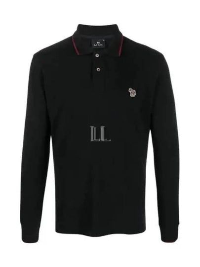 Zebra Motif Polo Shirt Black - PAUL SMITH - BALAAN 2