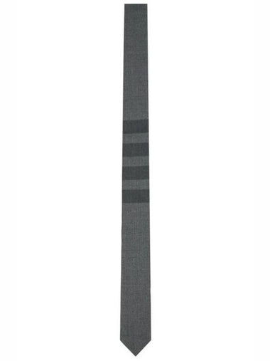 Men's 4 Bar Point Tie Grey - THOM BROWNE - BALAAN 1