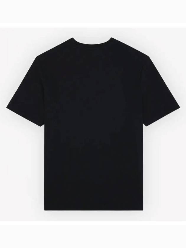 Fox Head Patch Regular Short Sleeve T-Shirt Black - MAISON KITSUNE - BALAAN 4