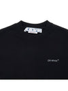 Diag Outline Crew Neck Sweatshirt Black - OFF WHITE - BALAAN 4