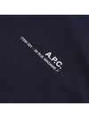 Item Logo Crew Neck Short Sleeve T-Shirt Navy - A.P.C. - BALAAN 5