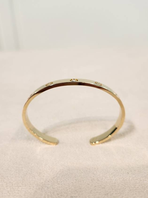 Daol Sangin Store Love Bangle Short Bracelet 1P Yellow Gold 17 Condition A - CARTIER - BALAAN 5