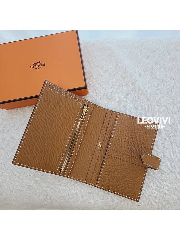 Bearn Compact Half Wallet Brown - HERMES - BALAAN 9