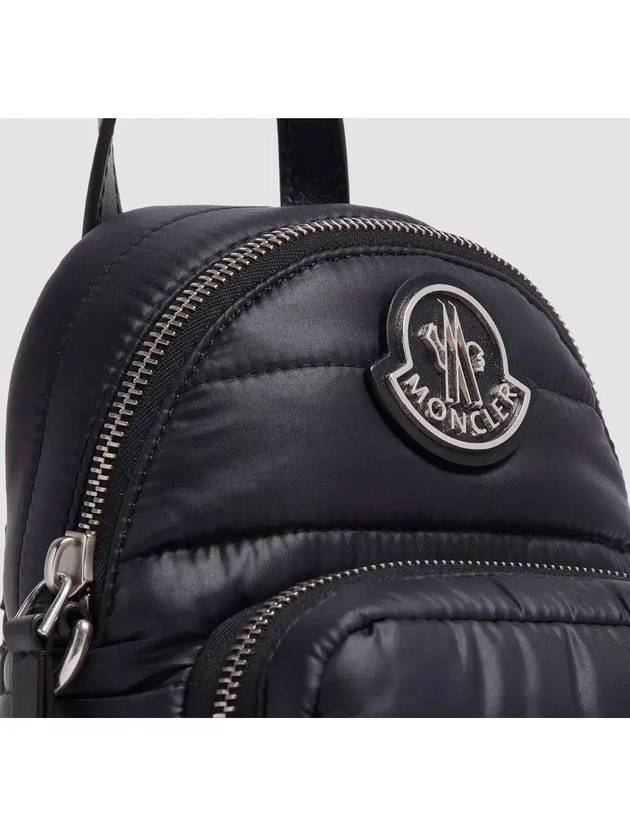 5L00024 M2176 999 KILIA Silver Logo Quilted Black Cross Bag - MONCLER - BALAAN 4