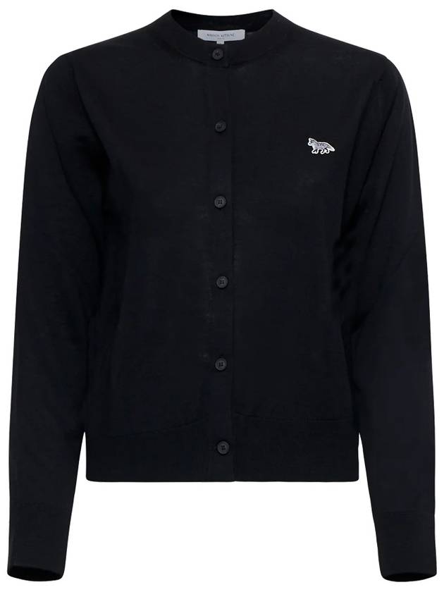 Baby Fox Patch Regular Cardigan Black - MAISON KITSUNE - BALAAN 2