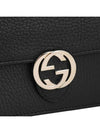 GG Interlocking Chain Strap Cross Bag Black - GUCCI - BALAAN 5