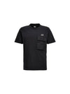 Logo Pocket Crew Neck Cotton Jersey Short Sleeve T-Shirt Black - CP COMPANY - BALAAN 1