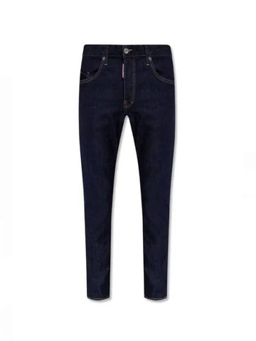 Male Skater Raw Jeans Blue - DSQUARED2 - BALAAN 1