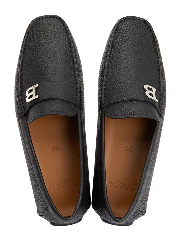 Men's Wolter Leather Loafers Black - BALLY - BALAAN 3