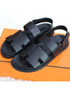 Genius Calfskin Sandals Black - HERMES - BALAAN 3