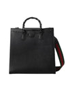 Diana Large Leather Tote Bag Black - GUCCI - BALAAN 1