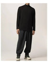 Y3 logo mockneck long sleeve tshirt - YOHJI YAMAMOTO - BALAAN 3