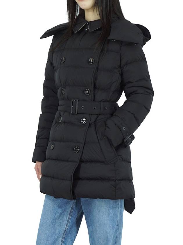 Detachable Hoodie Puffer Coat Padded Black - BURBERRY - BALAAN 6