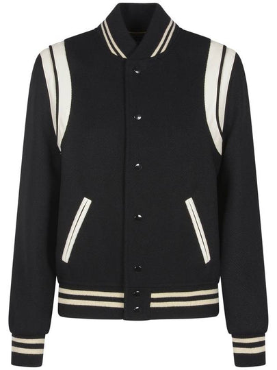 Teddy Jacket In Wool Black - SAINT LAURENT - BALAAN 2