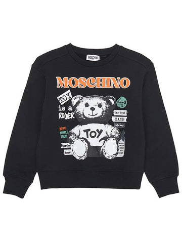 Kids brushed sweatshirt HUF08Q LCA58 60100 Adults can wear - MOSCHINO - BALAAN 1