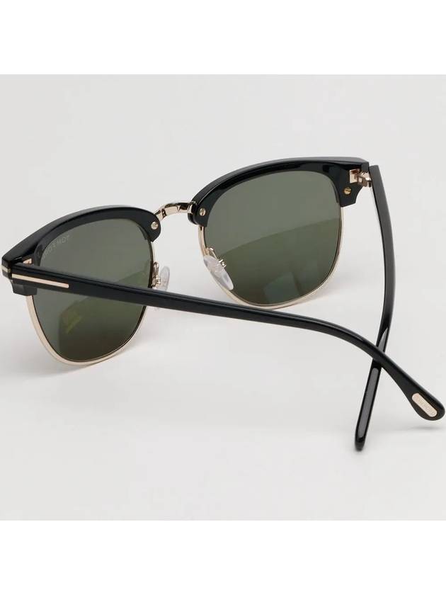 Eyewear Gold Half Sunglasses Black - TOM FORD - BALAAN 5