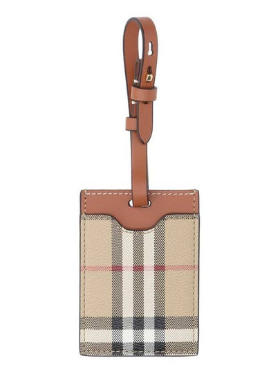 Check Luggage Tag Beige - BURBERRY - BALAAN 2