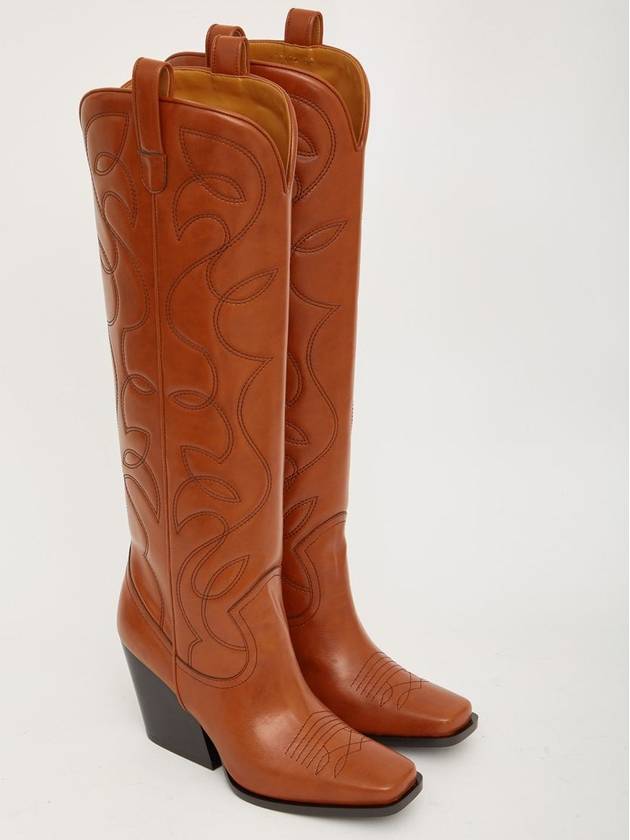 Women's Cowboy Cloud Long Boots Brown - STELLA MCCARTNEY - BALAAN 6