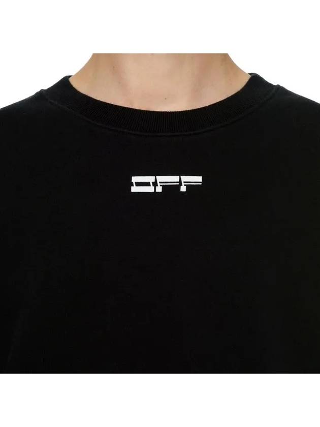 face logo sweatshirt black - OFF WHITE - BALAAN.
