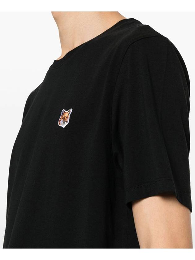 Fox Head Patch Classic Short Sleeve T-Shirt Black - MAISON KITSUNE - BALAAN 4