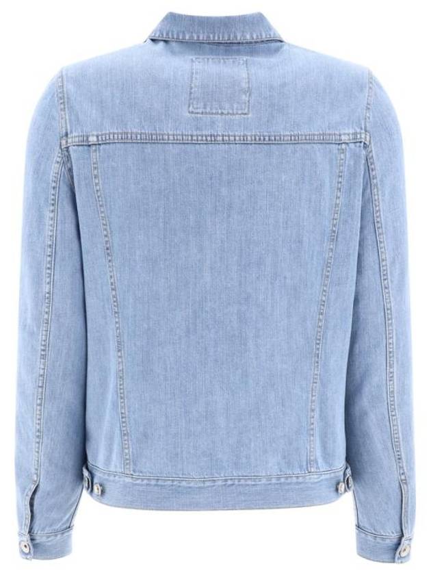 Classic Collar Denim Jacket Blue - BRUNELLO CUCINELLI - BALAAN 3