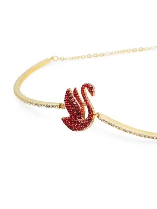 Iconic Swan Medium Bracelet Red Gold - SWAROVSKI - BALAAN 4