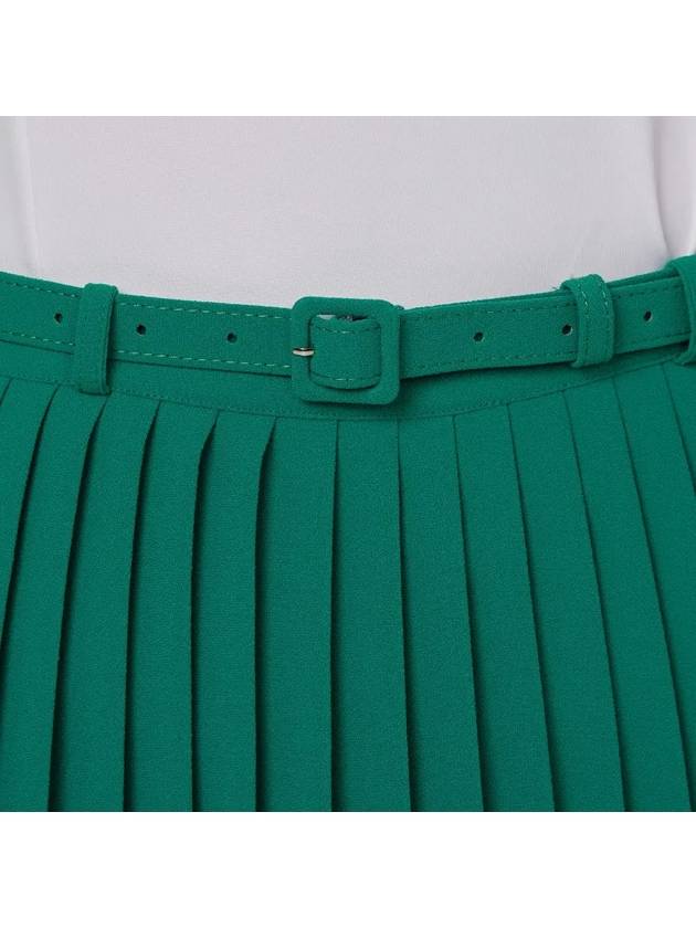 Golf Wear Uncut Belt Pleated Skirt Green - J JANE - BALAAN 4