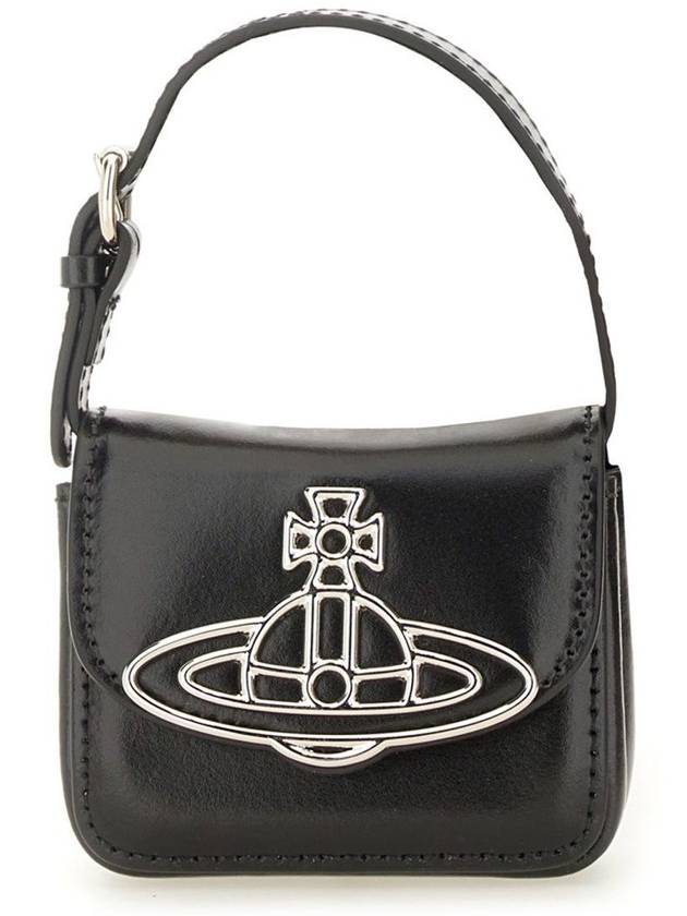 ORB Logo Linda Mini Bag Black - VIVIENNE WESTWOOD - BALAAN 3