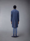 Men's Donegal Tweed 4 Bar Wool Single Coat Blue - THOM BROWNE - BALAAN 11