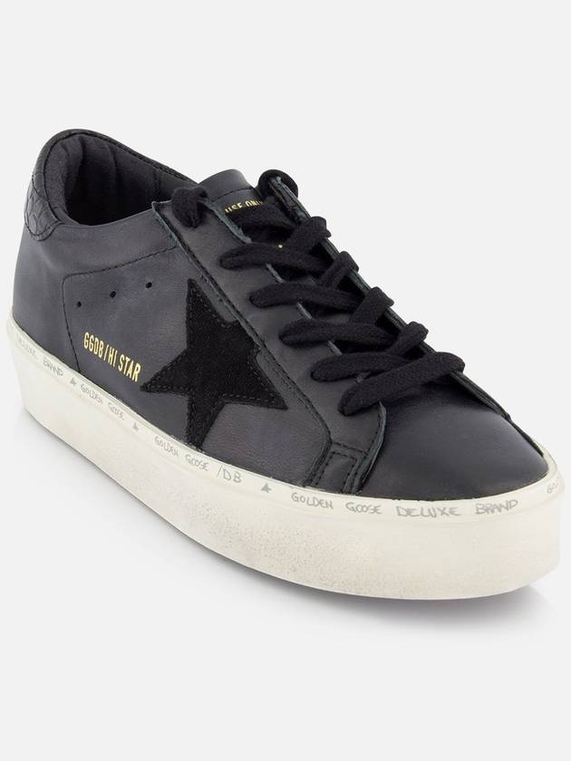 Pure Star Leather Low Top Sneakers Black - GOLDEN GOOSE - BALAAN 7