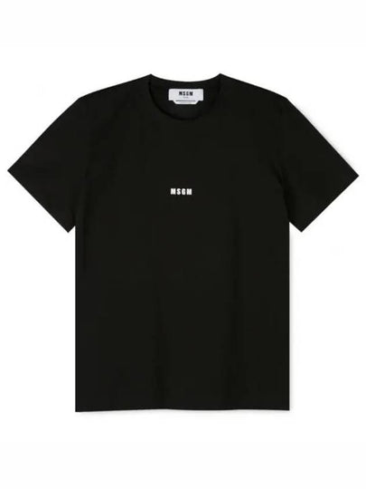 Micro Logo Short Sleeve T-Shirt Black - MSGM - BALAAN 2