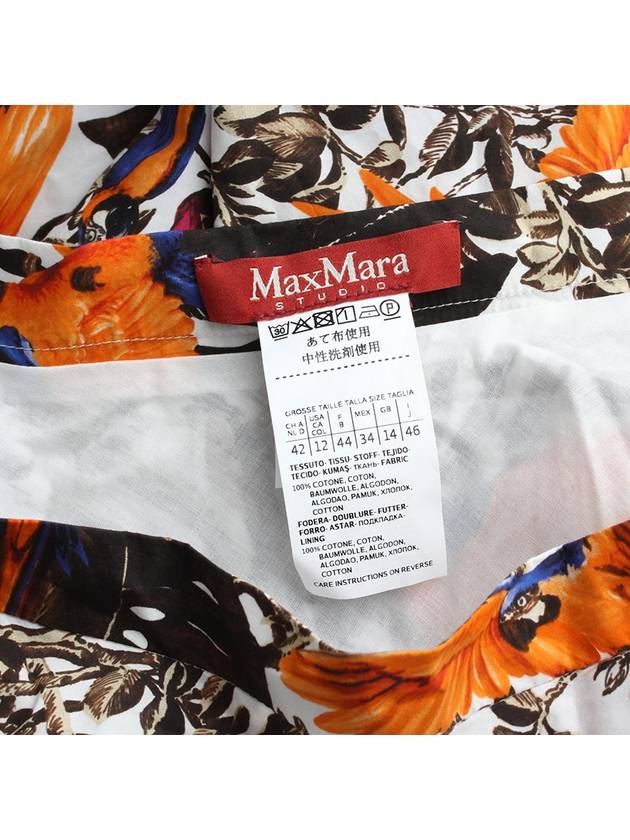 Pure cotton tropical print skirt 77 - MAX MARA - BALAAN 3