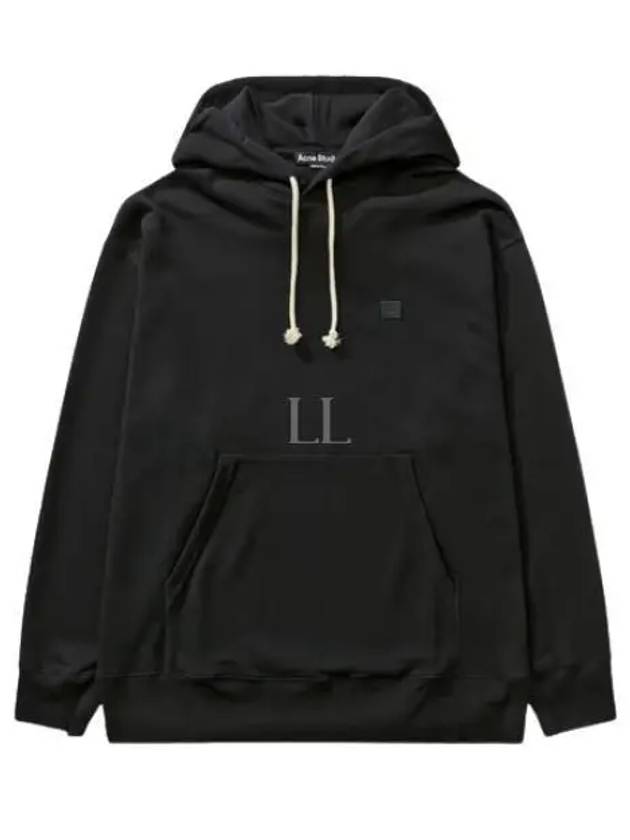 Small Face Logo Patch Zip-Up Hoodie Black - ACNE STUDIOS - BALAAN 2