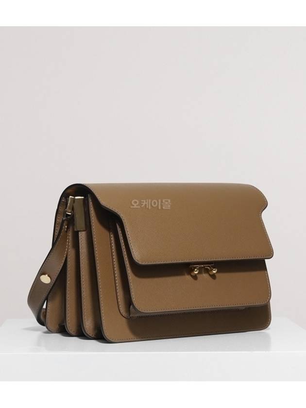 Saffiano Trunk Medium Shoulder Bag Brown - MARNI - BALAAN 2