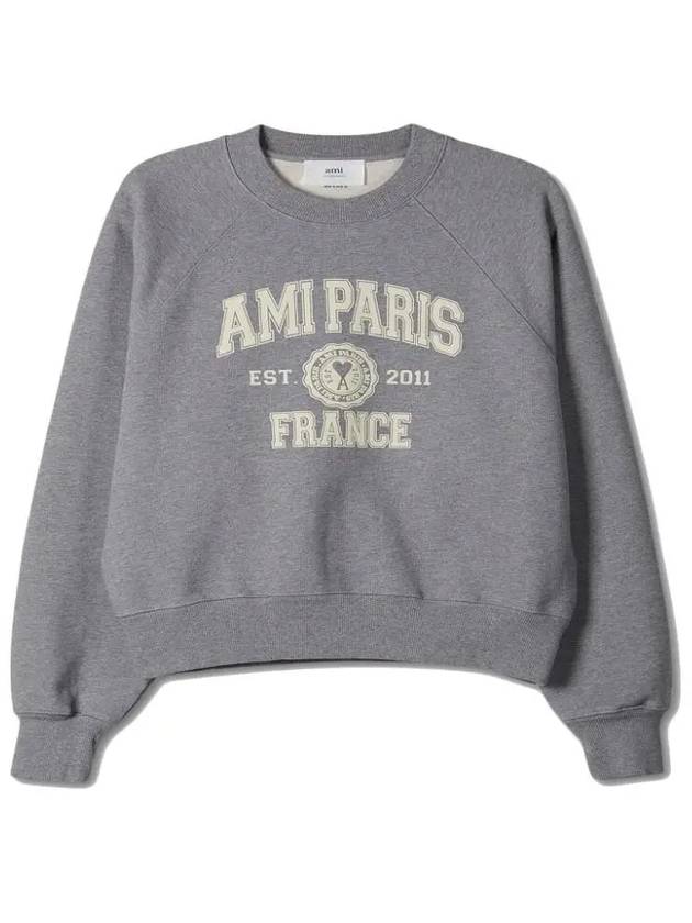 Paris France Sweatshirt Grey - AMI - BALAAN 2