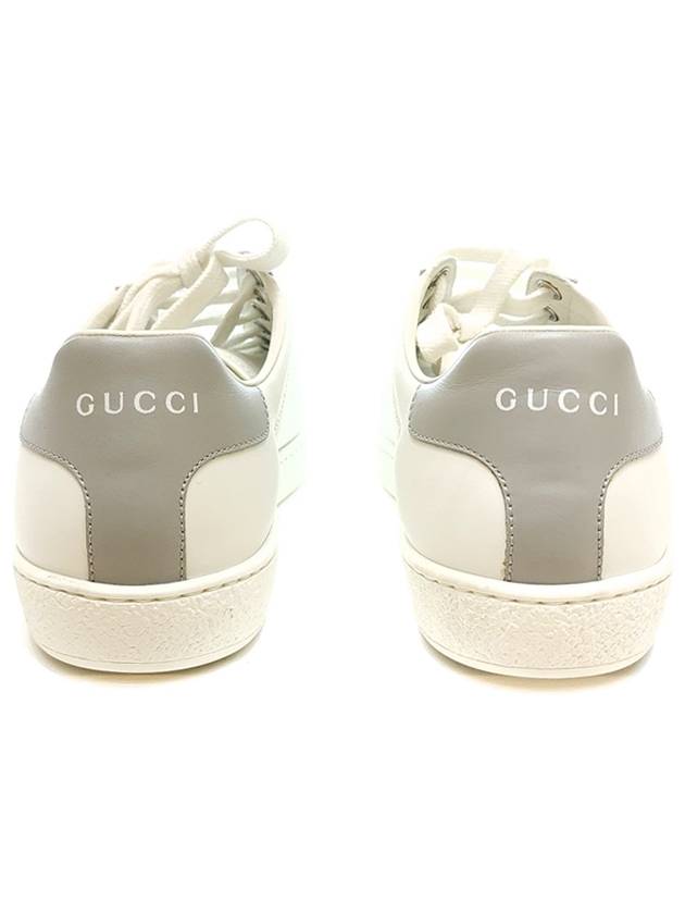 Interlocking GG Silver Tab Low Top Sneakers White - GUCCI - BALAAN 5