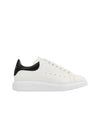 Oversized Leather Tab Low Top Sneakers White - ALEXANDER MCQUEEN - BALAAN 6