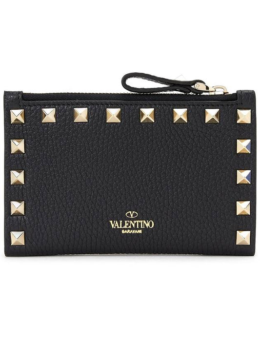 P0605VSH 0NO Women s Card Wallet - VALENTINO - BALAAN 1