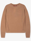 Women's Alinda Crew Neck Knit Top Brown - MAX MARA - BALAAN 3