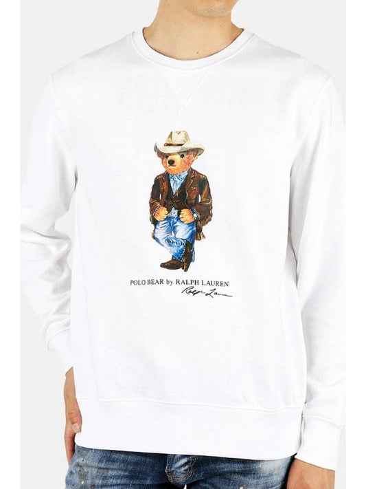 Polo Men s Cowboy Bear Sweatshirt White 710858026 001 - RALPH LAUREN - BALAAN 2