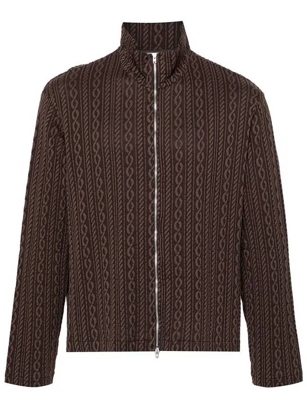 Shrunken Jacquard Cardigan Brown - OUR LEGACY - BALAAN 3