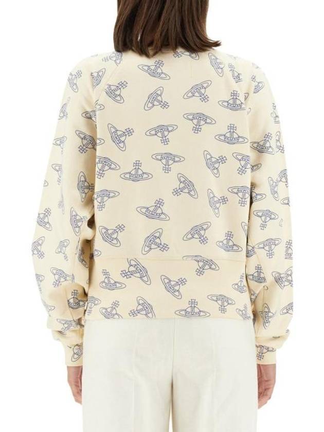 Logo Athletic Sweatshirt Cream - VIVIENNE WESTWOOD - BALAAN 4