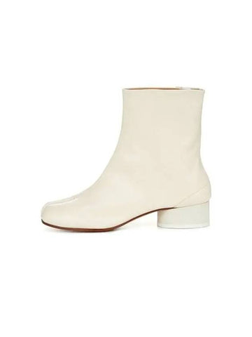 Women s Tabi leather boots ivory - MAISON MARGIELA - BALAAN 1