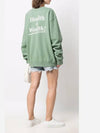 Back Logo Printing Brushed Sweatshirt Lime - SPORTY & RICH - BALAAN 5