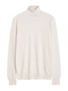 Lyd Merino Wool Turtleneck Cloud White - J.LINDEBERG - BALAAN 2